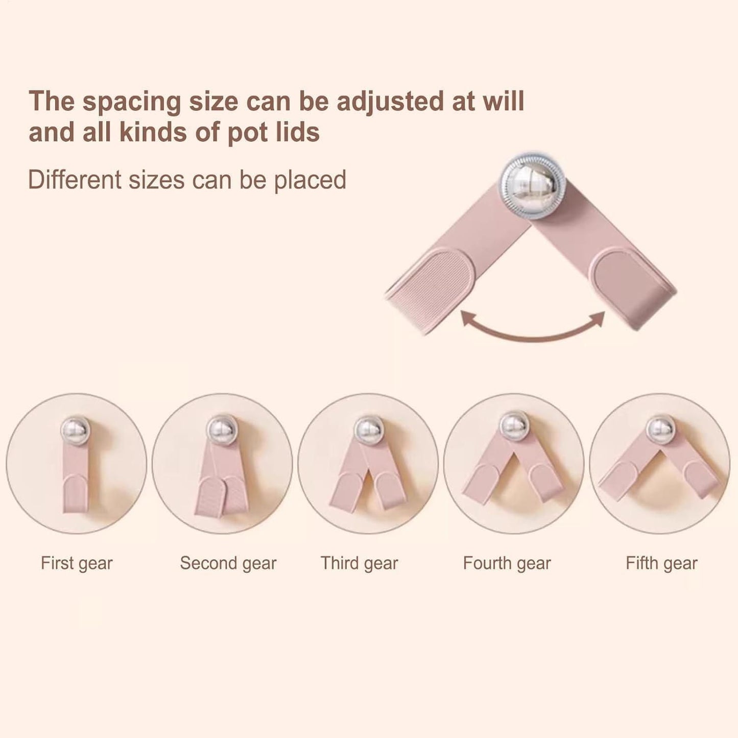 Pot Lid Holder With Suction Cup Pack of 2