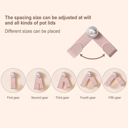 Pot Lid Holder With Suction Cup Pack of 2